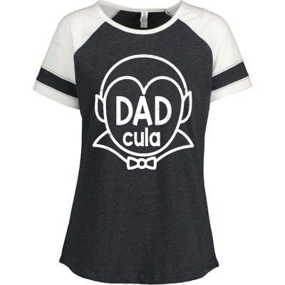 Dadcula Halloween Enza Ladies Jersey Colorblock Tee