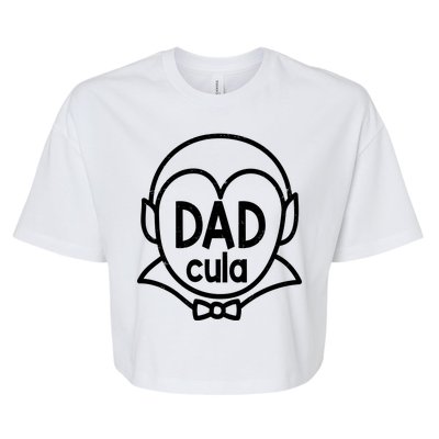 Dadcula Halloween Bella+Canvas Jersey Crop Tee