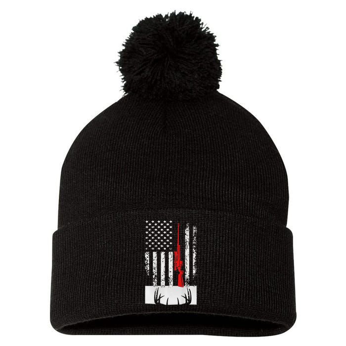 Deer Hunting Pom Pom 12in Knit Beanie