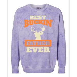 Deer Hunting Dad Gift Colorblast Crewneck Sweatshirt