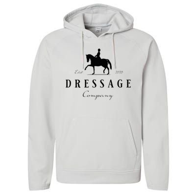 Dressage Horse Dressage Rider Performance Fleece Hoodie