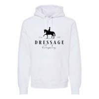 Dressage Horse Dressage Rider Premium Hoodie