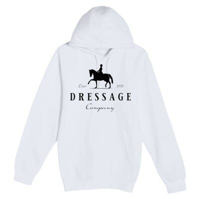 Dressage Horse Dressage Rider Premium Pullover Hoodie