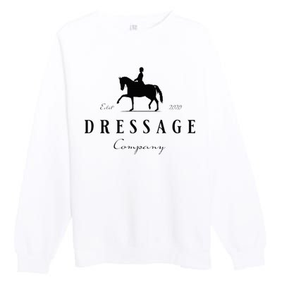 Dressage Horse Dressage Rider Premium Crewneck Sweatshirt