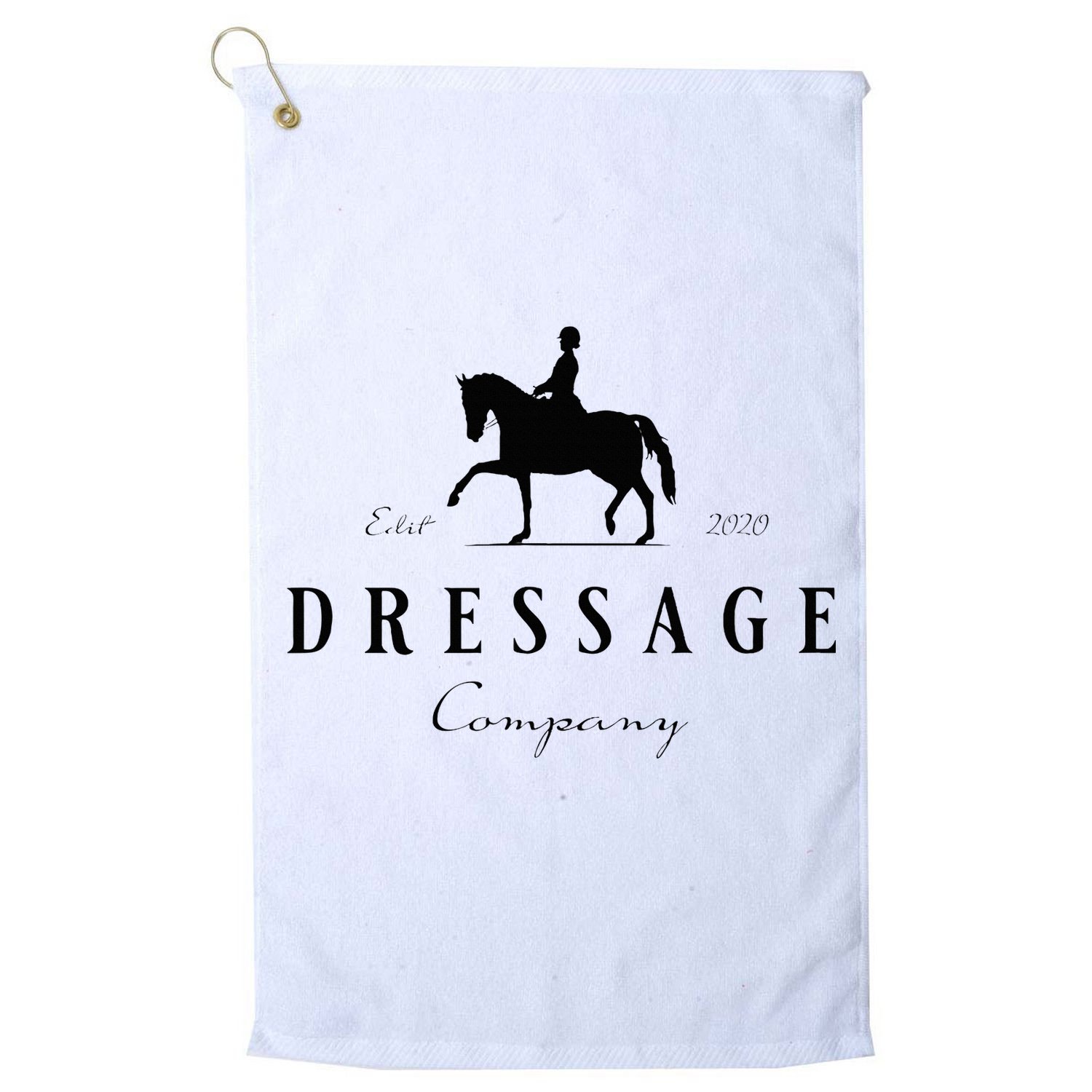 Dressage Horse Dressage Rider Golf Towel
