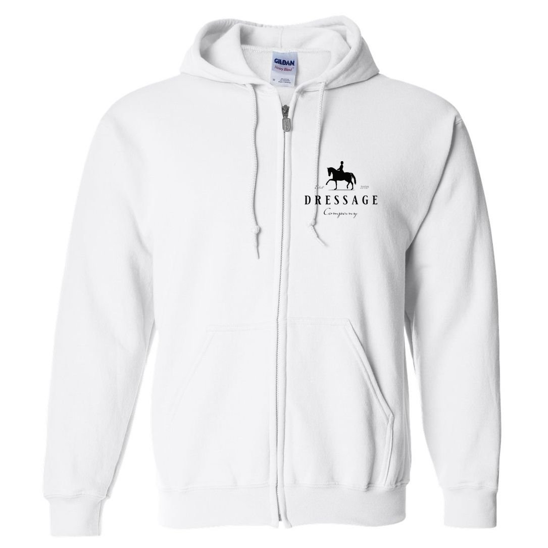 Dressage Horse Dressage Rider Full Zip Hoodie