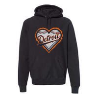 Detroit Heart Premium Hoodie