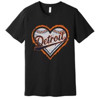 Detroit Heart Premium T-Shirt