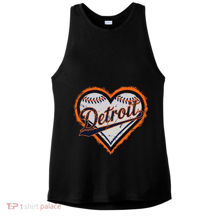 Detroit Heart Ladies PosiCharge Tri-Blend Wicking Tank