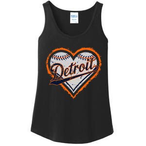 Detroit Heart Ladies Essential Tank