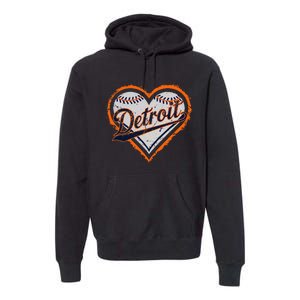 Detroit Heart Premium Hoodie