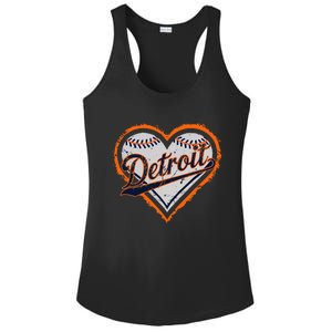 Detroit Heart Ladies PosiCharge Competitor Racerback Tank