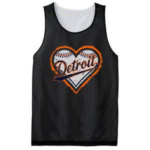 Detroit Heart Mesh Reversible Basketball Jersey Tank