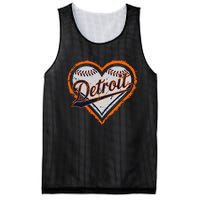 Detroit Heart Mesh Reversible Basketball Jersey Tank