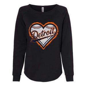 Detroit Heart Womens California Wash Sweatshirt