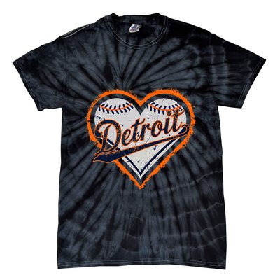 Detroit Heart Tie-Dye T-Shirt