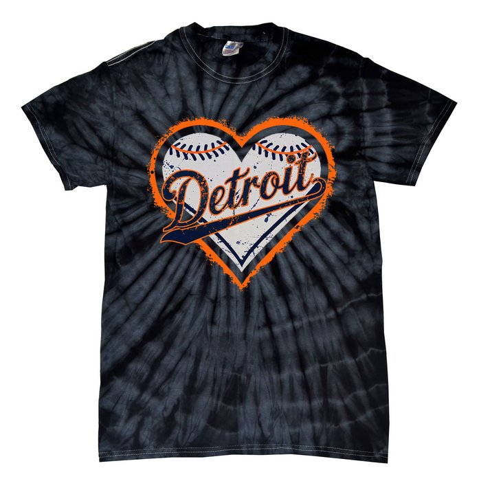 Detroit Heart Tie-Dye T-Shirt