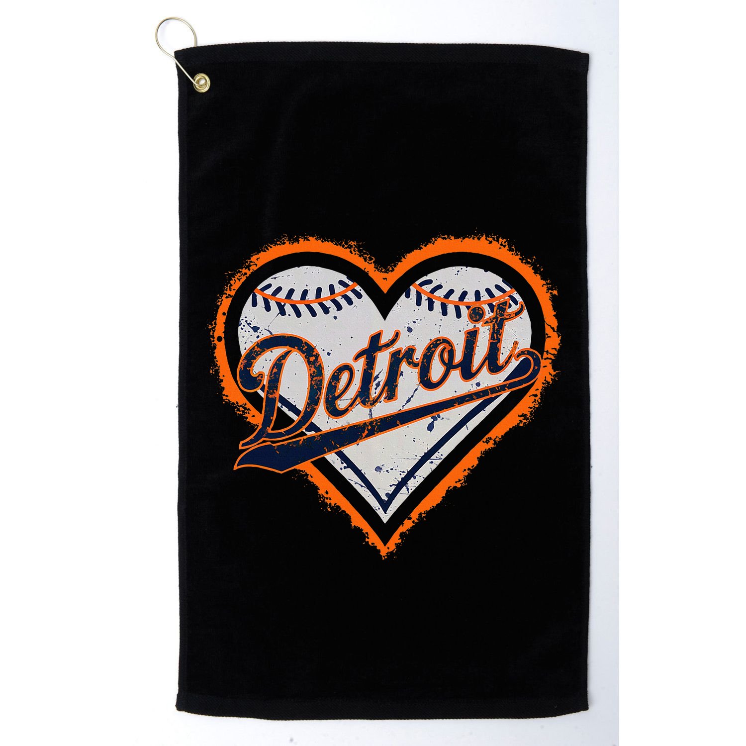 Detroit Heart Golf Towel