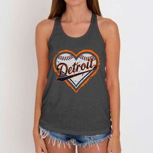 Detroit Heart Women's Knotted Racerback Tank