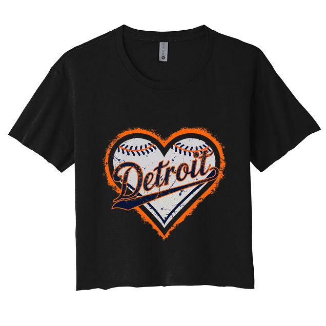 Detroit Heart Crop Top