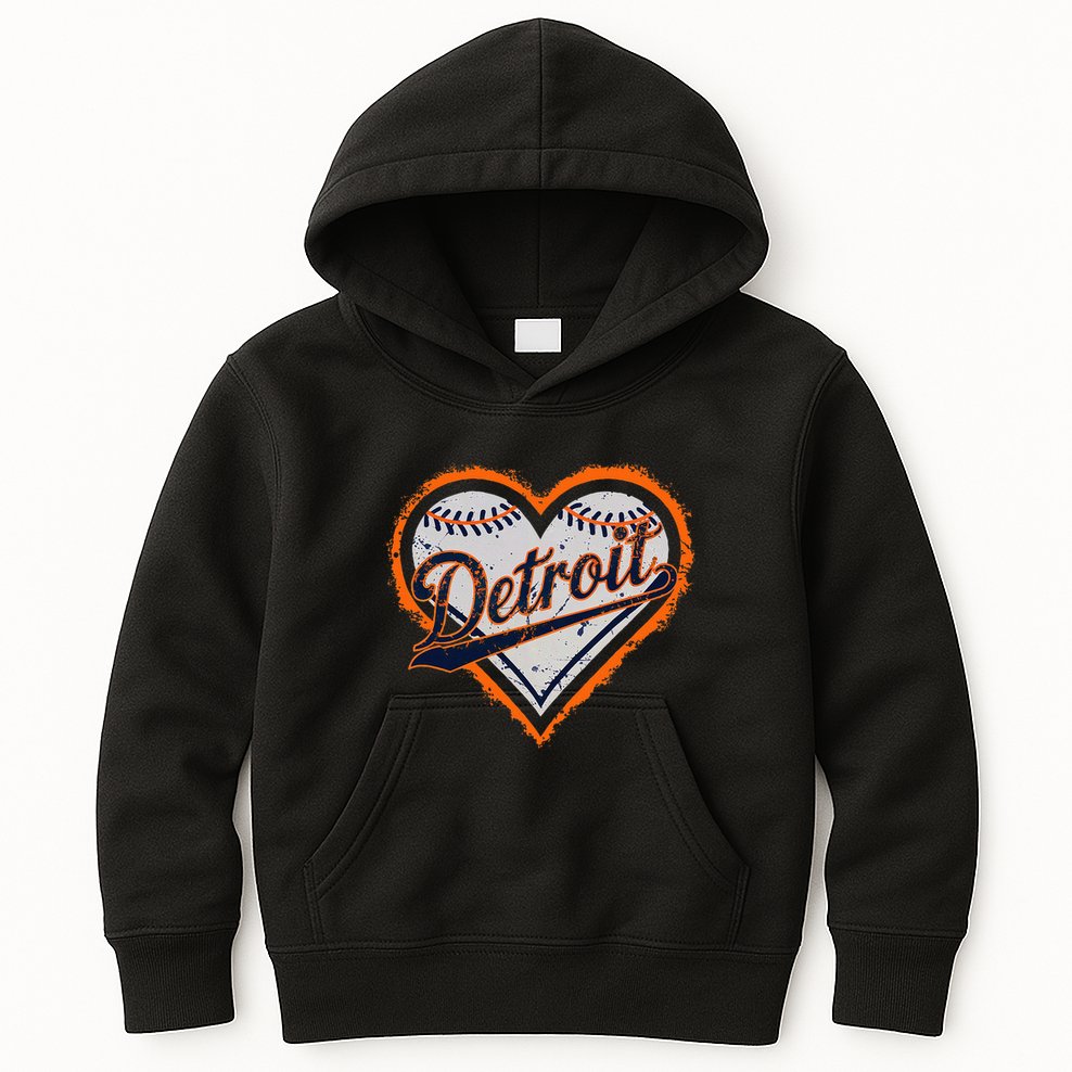 Detroit Heart Kids Hoodie