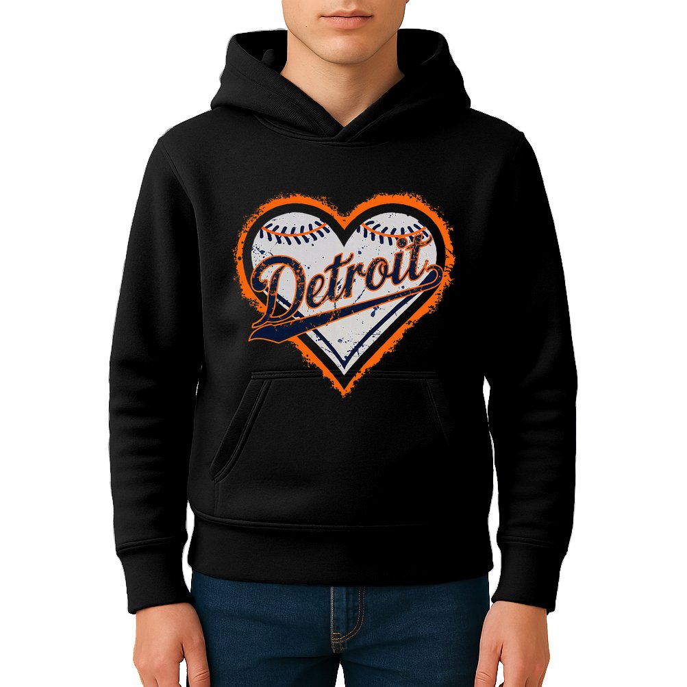 Detroit Heart Kids Hoodie