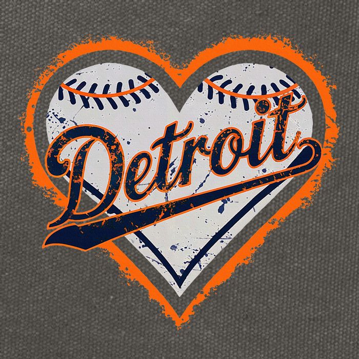 Detroit Heart Cotton Canvas Backpack