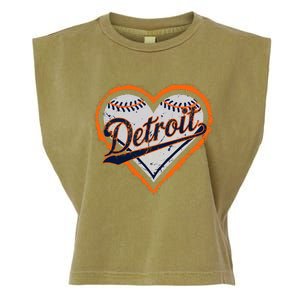 Detroit Heart Garment-Dyed Women's Muscle Tee