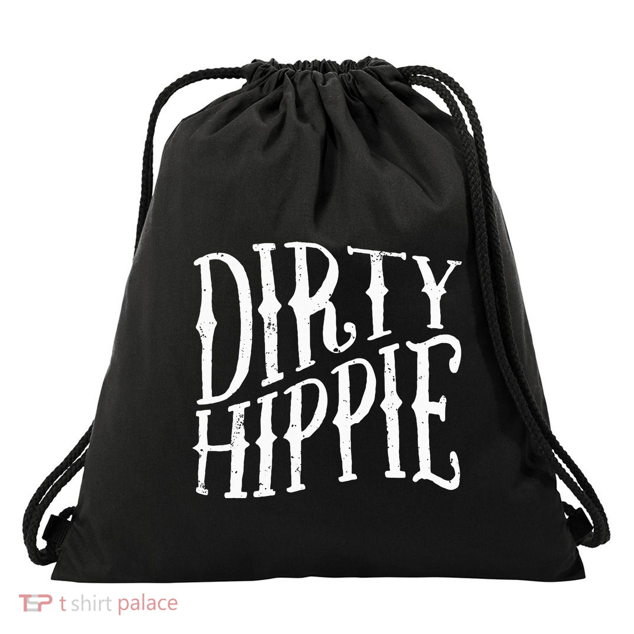 Dirty Hippie Drawstring Bag