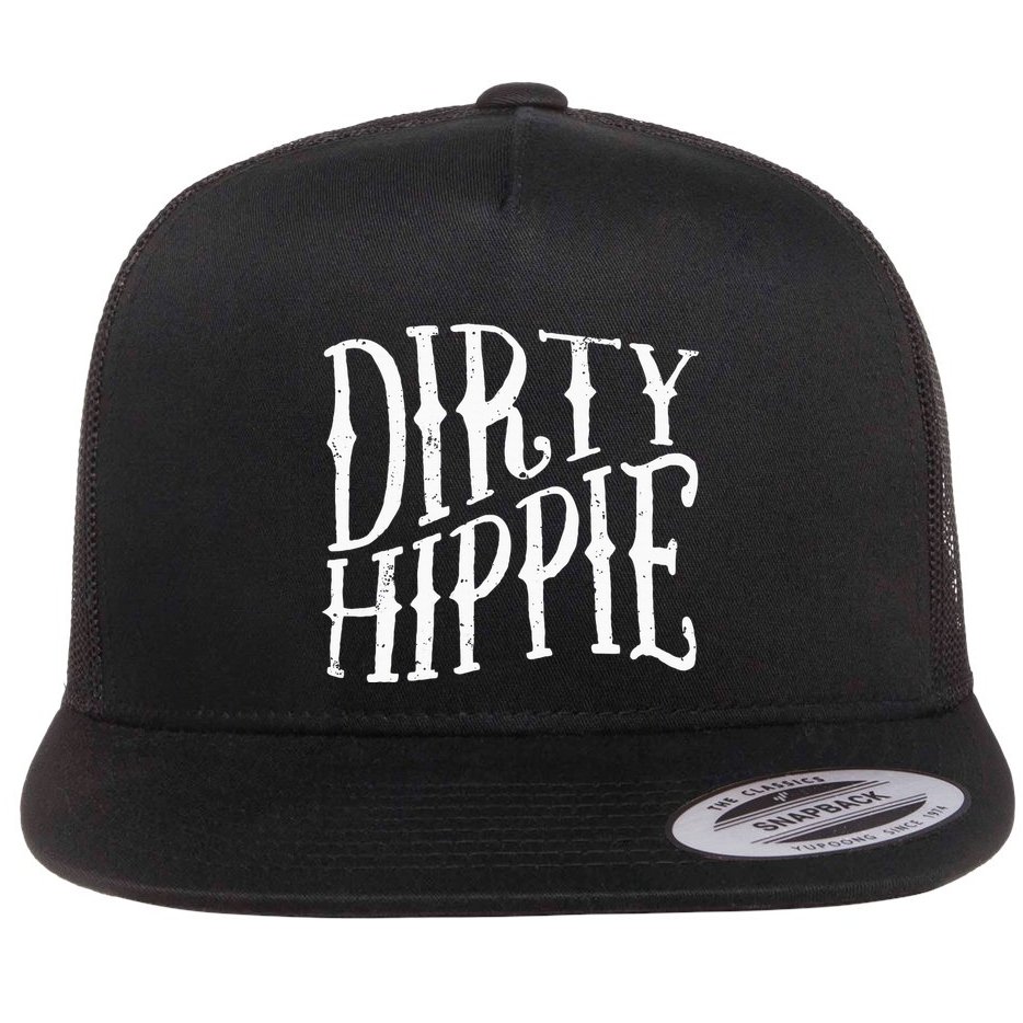 Dirty Hippie Flat Bill Trucker Hat