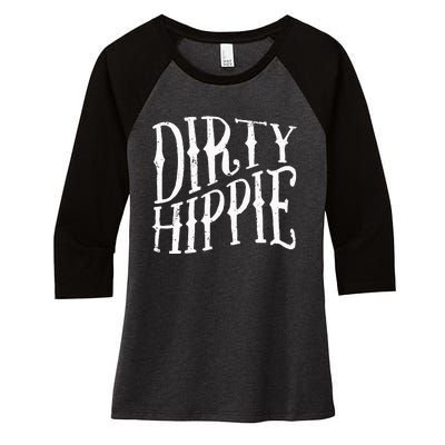 Dirty Hippie Women's Tri-Blend 3/4-Sleeve Raglan Shirt