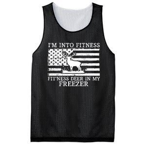 Deer Hunting Dad IM Into Fitness Fitness Deer In My Freezer Mesh Reversible Basketball Jersey Tank