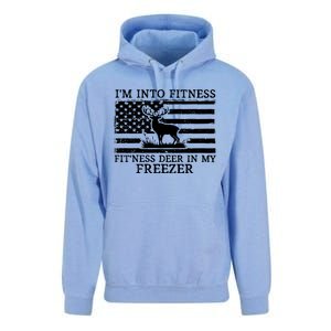 Deer Hunting Dad IM Into Fitness Fitness Deer In My Freezer Unisex Surf Hoodie