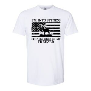 Deer Hunting Dad IM Into Fitness Fitness Deer In My Freezer Softstyle CVC T-Shirt