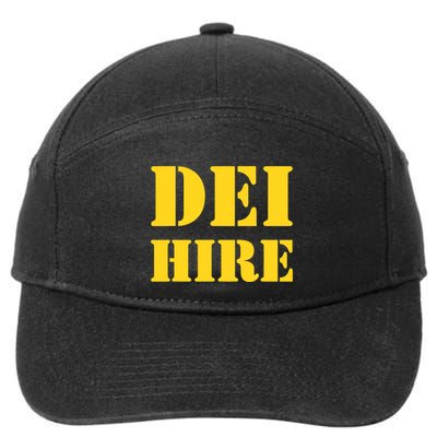Dei Hire Diversity Equity Inclusion Antitrump Political 7-Panel Snapback Hat