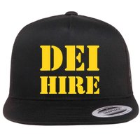 Dei Hire Diversity Equity Inclusion Antitrump Political Flat Bill Trucker Hat