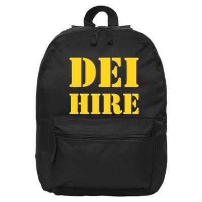 Dei Hire Diversity Equity Inclusion Antitrump Political 16 in Basic Backpack