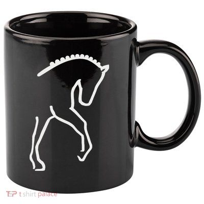 Dressage Horse 11oz C Handle Ceramic Mug