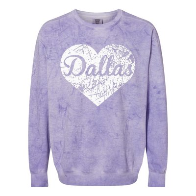 Dallas Heart Colorblast Crewneck Sweatshirt