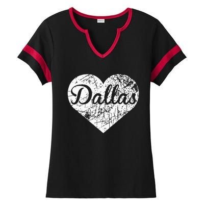 Dallas Heart Ladies Halftime Notch Neck Tee