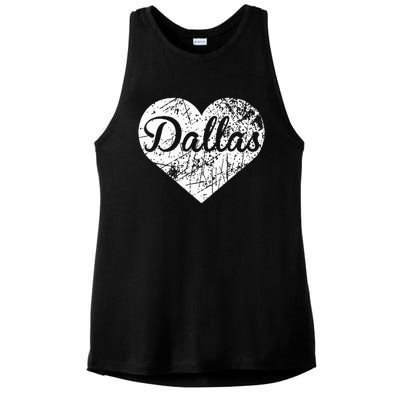 Dallas Heart Ladies PosiCharge Tri-Blend Wicking Tank