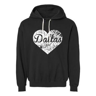 Dallas Heart Garment-Dyed Fleece Hoodie