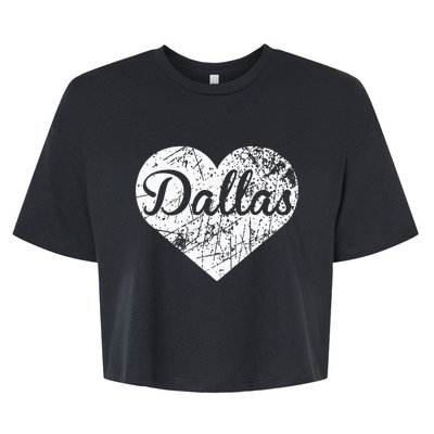 Dallas Heart Bella+Canvas Jersey Crop Tee