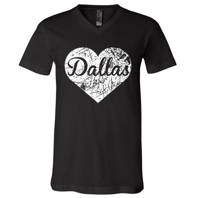 Dallas Heart V-Neck T-Shirt