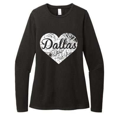 Dallas Heart Womens CVC Long Sleeve Shirt