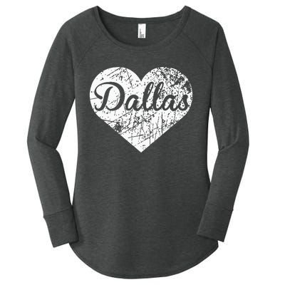 Dallas Heart Women's Perfect Tri Tunic Long Sleeve Shirt