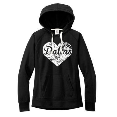 Dallas Heart Women's Fleece Hoodie