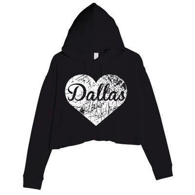 Dallas Heart Crop Fleece Hoodie