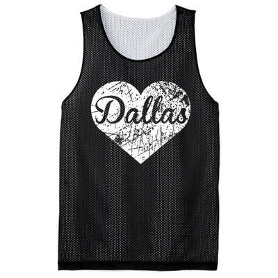 Dallas Heart Mesh Reversible Basketball Jersey Tank