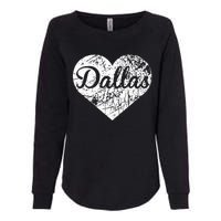 Dallas Heart Womens California Wash Sweatshirt